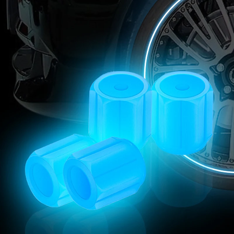 Tappi Luminosi per Valvole Pneumatici, 6 Colori, per Auto e Moto, Accessori Decorativi per Ruote, 4/8/20 Pezzi