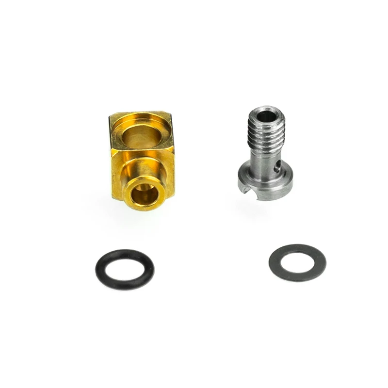 RC 1/14 3-teilige Messing-Schweißdüse für Tamiya Muldenkipper Hydraulikbagger Modell Ölschlauch für SCANIA Tripper DIY-Teile – Detail 4