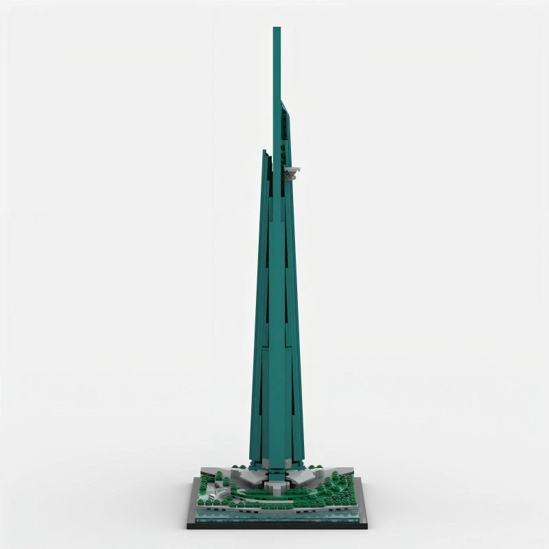 Urban Architectural Street View Building Blocks MOC High Rise Jeddah Tower Model Children's Assembly Toy Birthday Gift Ornament