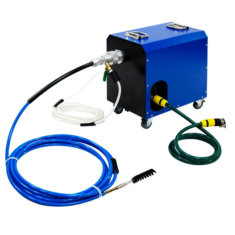 Central air conditioning cleaning and blasting machine condenser pipe self-priming blasting high-pressure all-in-one machine