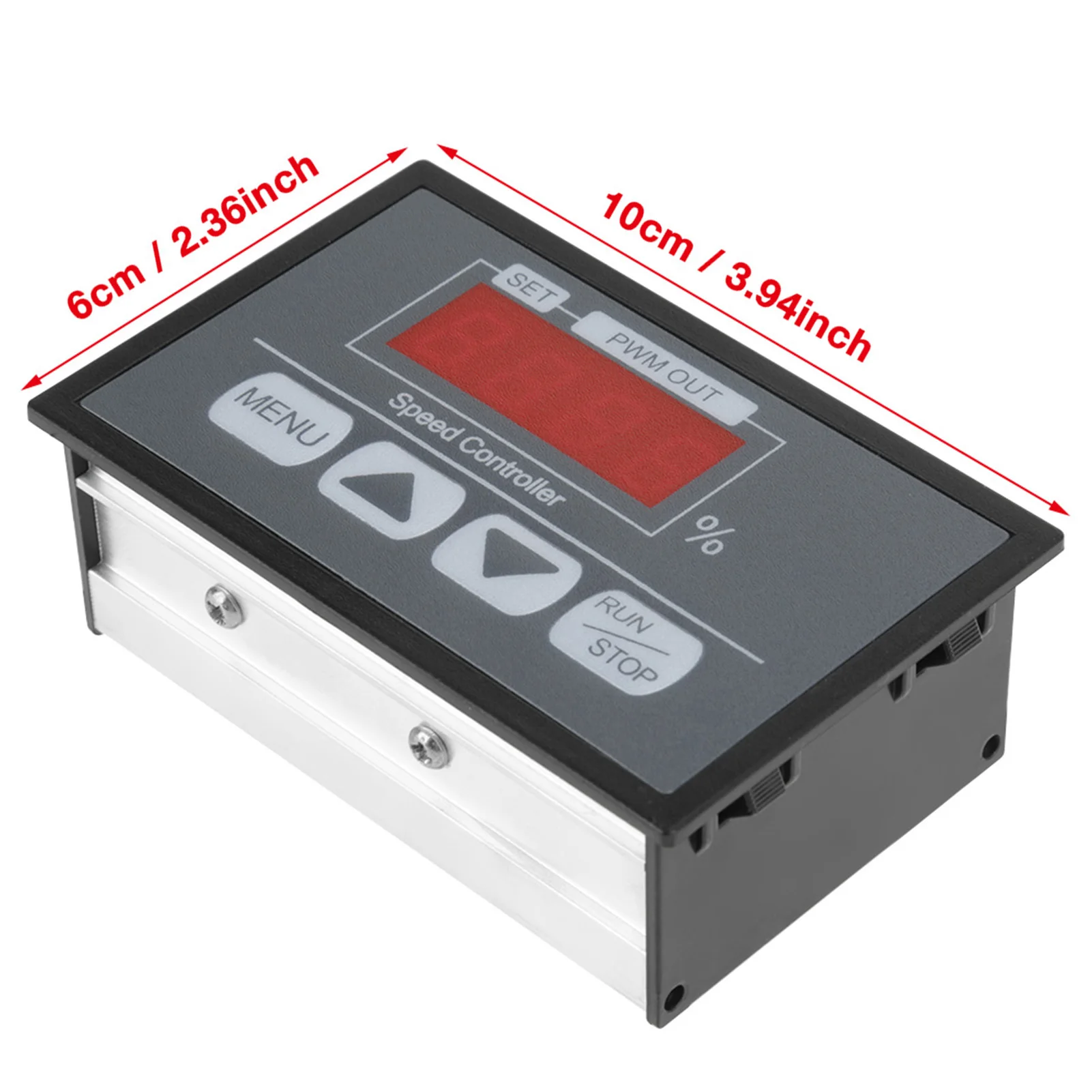 PWM speed controller, 6-60V Digital Display Percentage Tachometer DC Motor Slow Start and Stop Speed Controller
