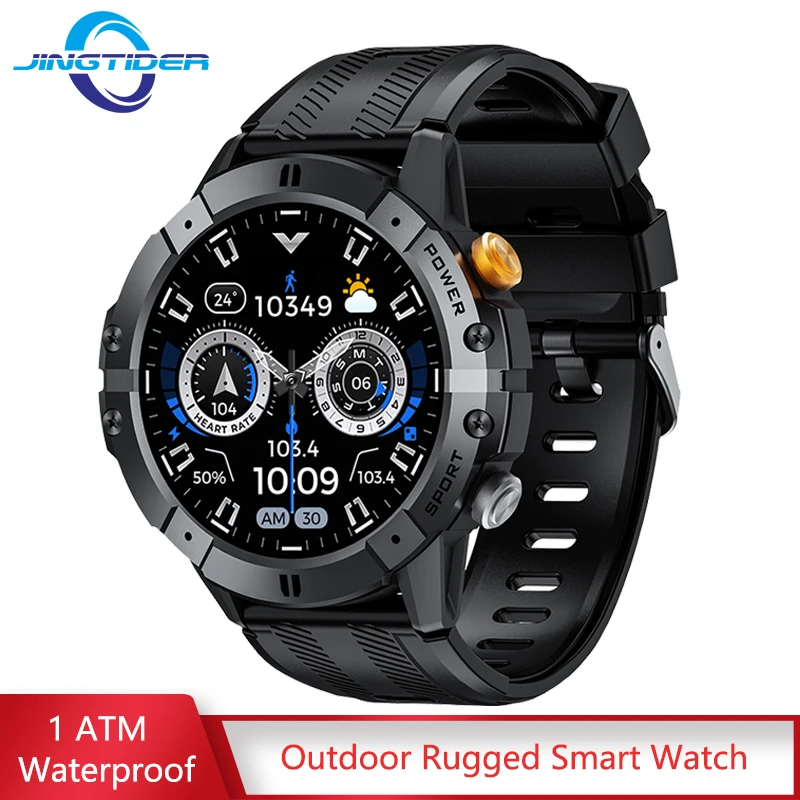 JingTider C29 Outdoor Rugged Smart Watch Men 1ATM Waterproof 1.52