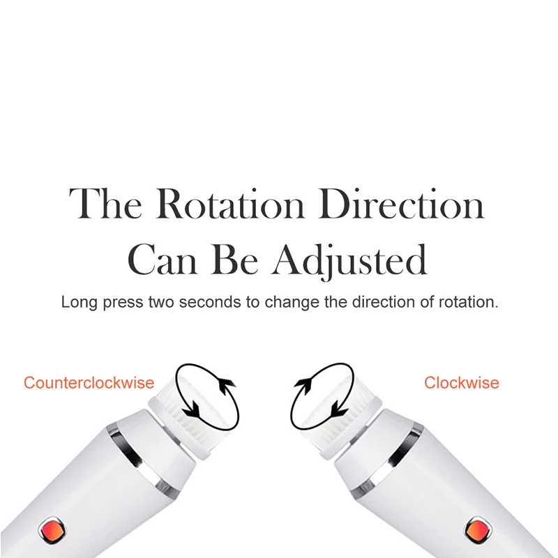 4-in-1 전기 클렌징 & 마사지 페이셜 스크럽 브러시 세트 딥 클린 실리콘 페이스 클렌징 브러시 뷰티 & 개인 관리용