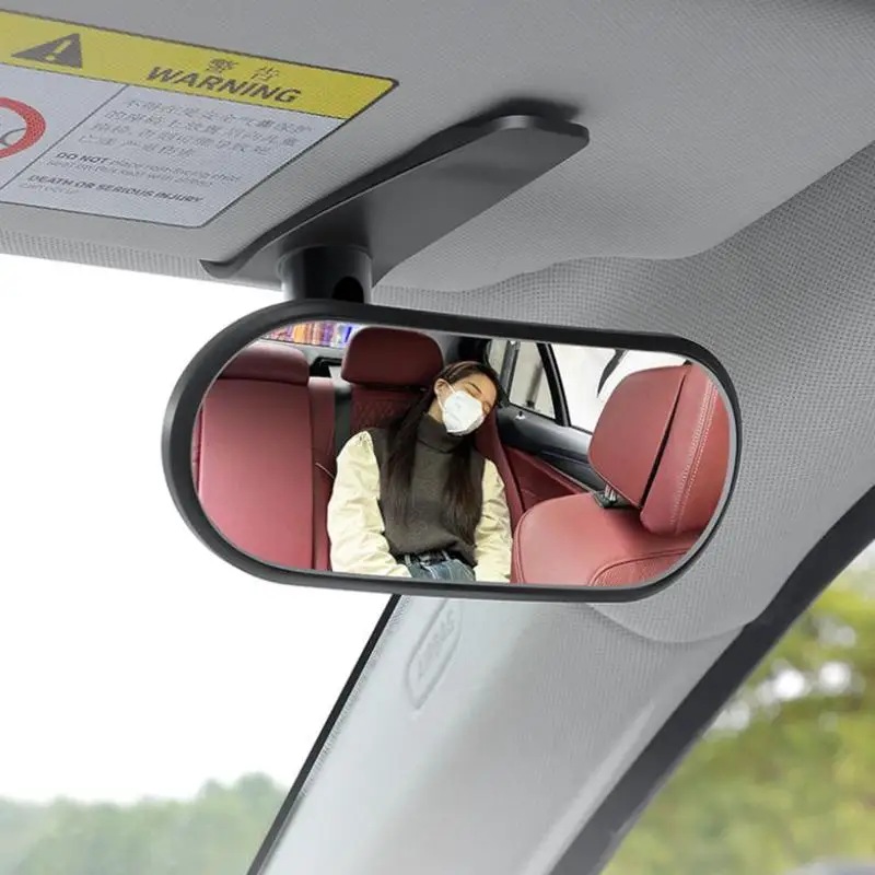 ✦ Car Rearview Mirror Wide View Safety Mirror For Windshield Infant Car Seats Clear Reflection 360-Degree Rotatable Adjustable