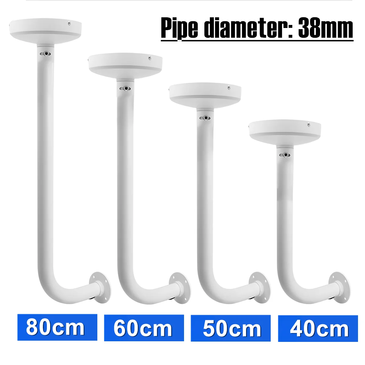 

40cm 50cm 60cm Aluminum Alloy Security Dome Camera Wall Mounting Bracket Heighted Monitoring Fence Support Universal Round Plate