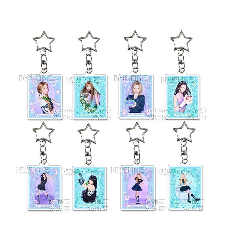 Hearts2Hearts ICONIC HEART Idol Group Keychain Ideal Gift Related Products Fans Bag Charms Souvenir Creative Pendant Jewelry