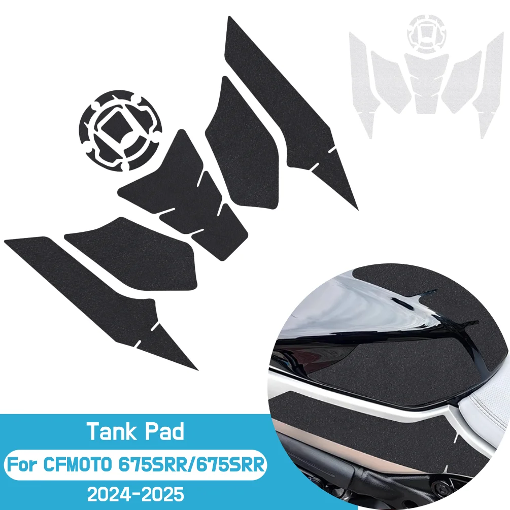 For CFMOTO 675SR-R 2024 2025 675SR R 675SRR Side Tank Pad Oil Gas Fuel Protector Cover Sticker Decal Motorcycle Accessories