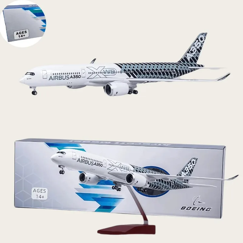 

1/142 Scale 47CM Airplane Airbus A350 Prototype XWB Airways Model With lights and wheels Diecast Collection Home Decor Display
