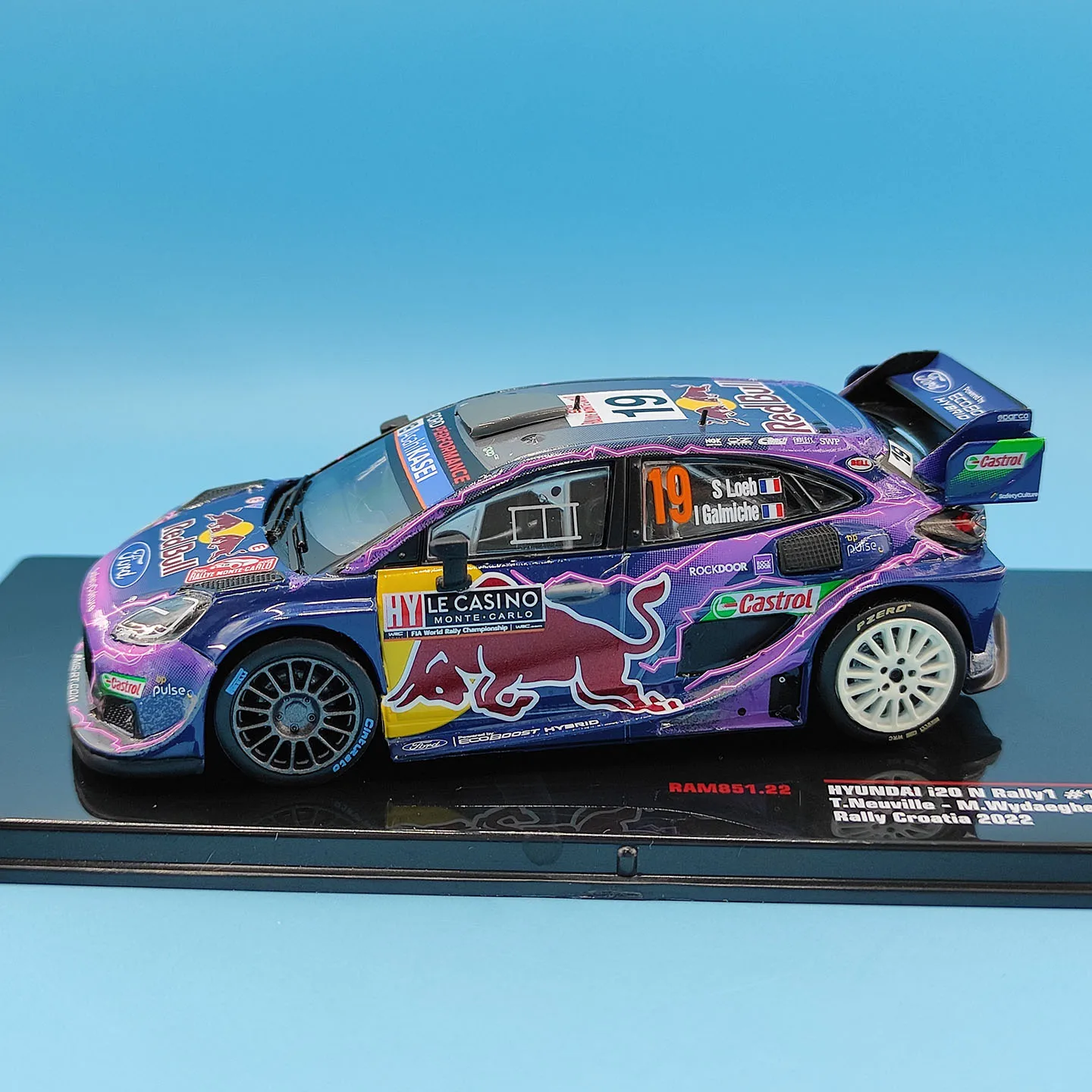 Diecast IXO 1:43 Scale i20 N Rally1 Croatia 2022 Alloy Car Model