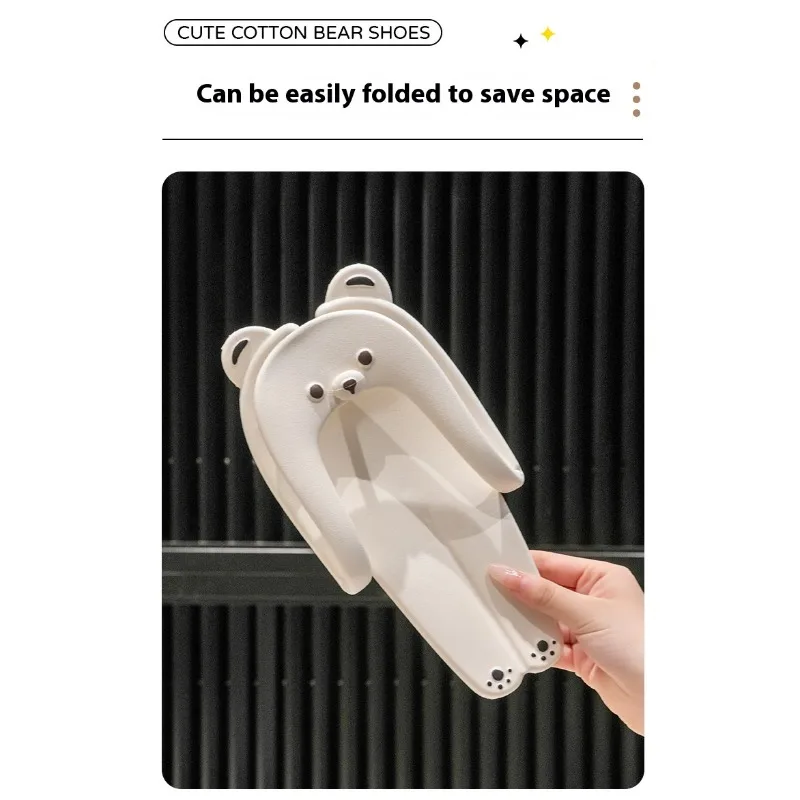 折りたたみカップルスリッパノンスリップ旅行ホテルサンダルビーチ屋外つま先フリップフロップ軽量ポータブルウォーキング簡単面白い靴