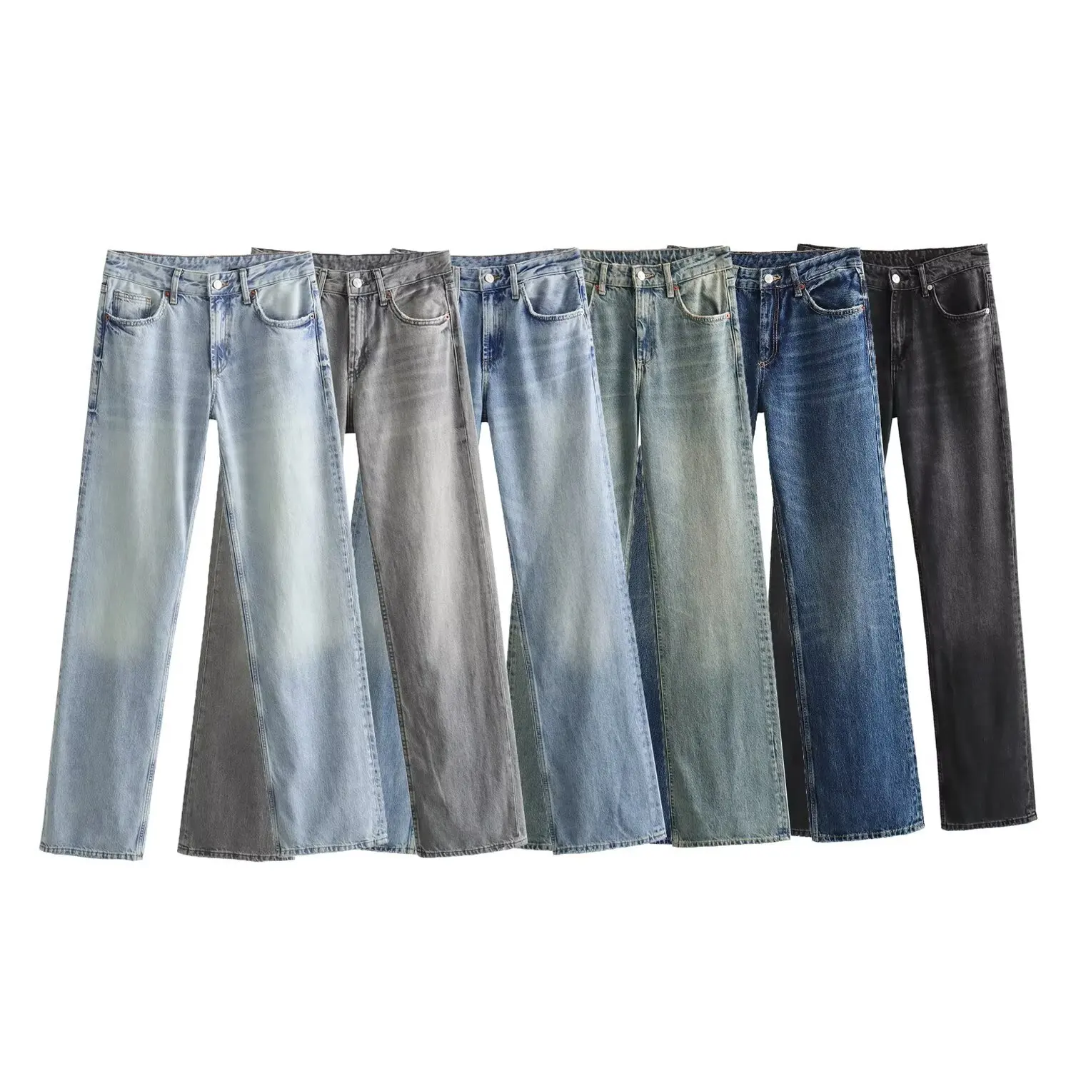 Fashion Street Distressed Jeans Boyfriend Style Pants Girls Retro Loose Casual Jeans For Women Harem Denim