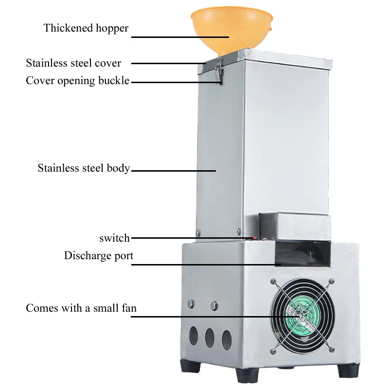 110V / 220V Electric Garlic Peeling Machine Commercial Stainless Steel Peeling Machine Food Processing Machine view 3