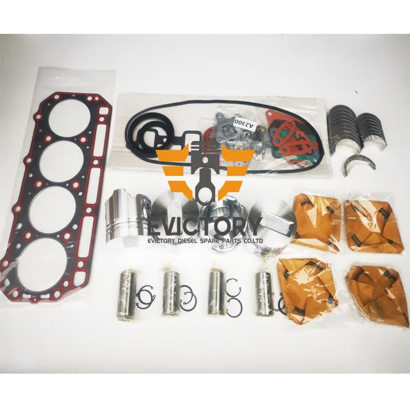 for Cummins A2300-T A2300T A2300 crankshaft Rebuild kit Piston + Ring + Gasket kit + Connecting Rod Bearing + crankshaft Bearing