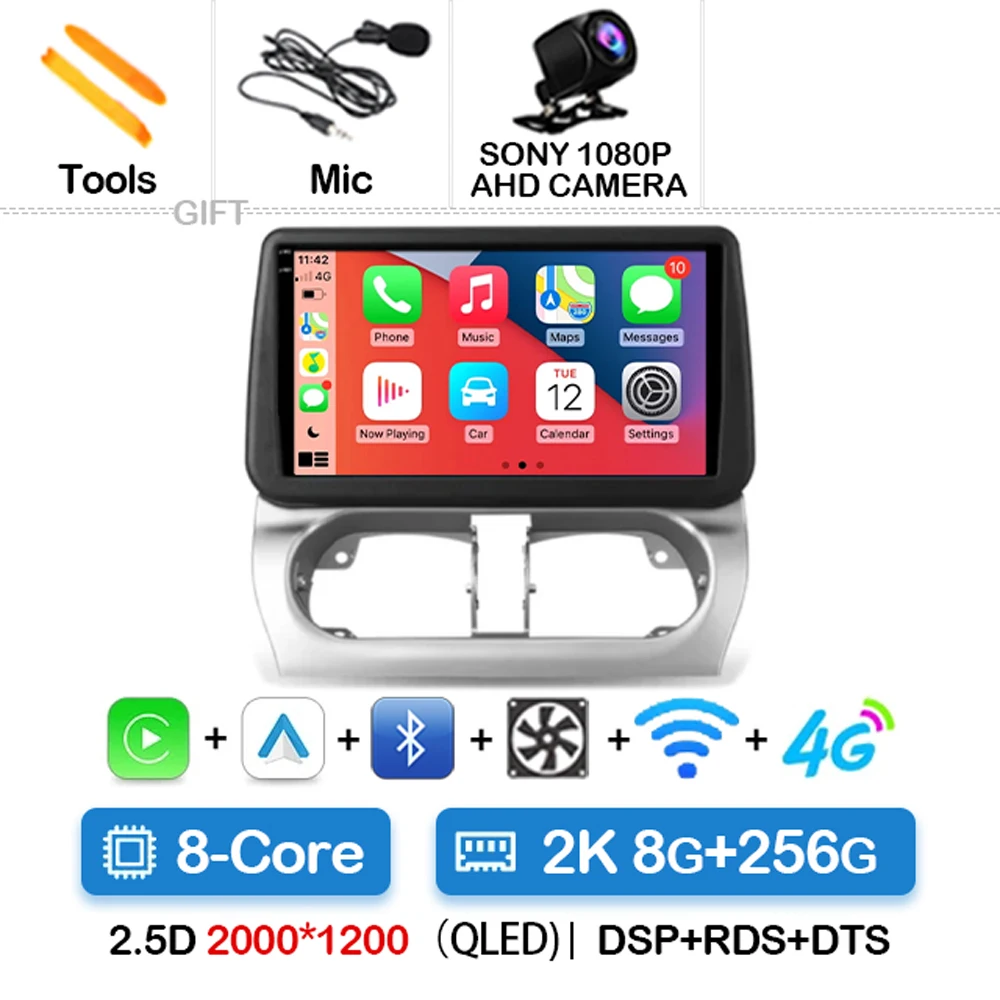 Android 15 Autoradio Voor Opel Combo Corsa Tigra 2001-2009 2010 2011 Carplay Auto GPS Navigatie Multimedia Stereo video Speler