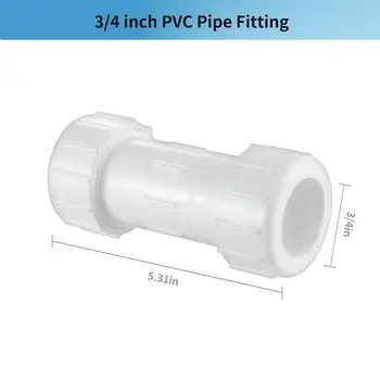 LESSO 3/4 英吋 PVC 壓縮接頭,管道連接,IPS 接頭,壓縮接頭,快速連接管道和維修 10 最佳銷售 水暖配件 - №3