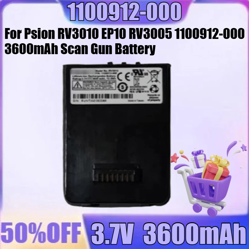 جديد 1100912-000 3.7 فولت 3600 مللي أمبير بطارية عالية الجودة ل Psion RV3010 EP10 RV3005 1100912-000 3600 مللي أمبير بطارية بندقية المسح #1