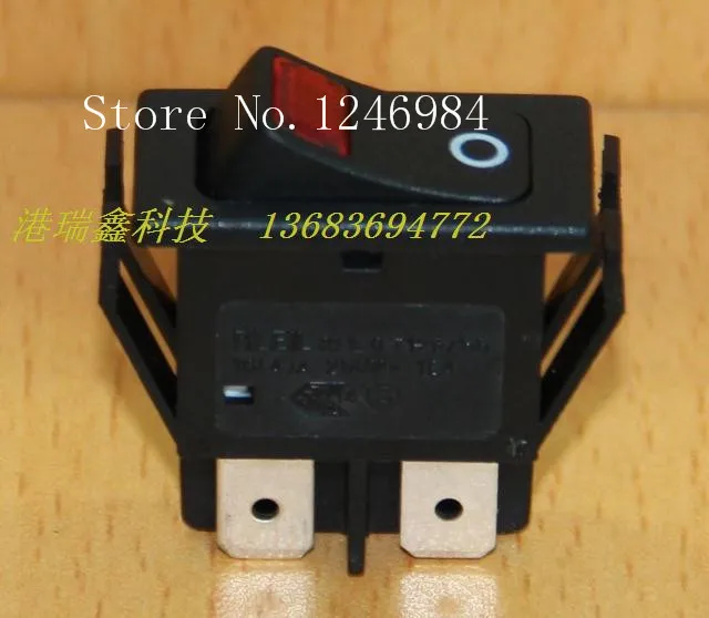 [SA]Power switch RLEIL long flat rocker switch rocker switch DPST red RL1-8 (W) 21-BR/BB --50pcs/lot