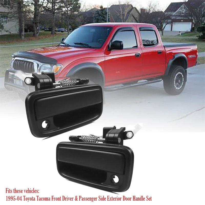 

Наружная дверная ручка черная пара левая и правая для 1995-2004 Toyota Tacoma