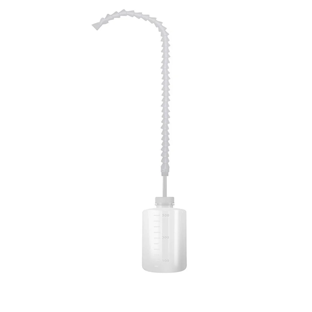Hanging Plant Watering Can Plastic Squeeze Mechanism with 19.6 Inch Adjustable Spout for Indoor Outdoor Ceiling Use