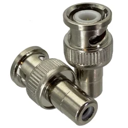 1Pcs Adapter BNC male plug to RCA TV female jack straight RF COAXIAL Connector Wire Terminals