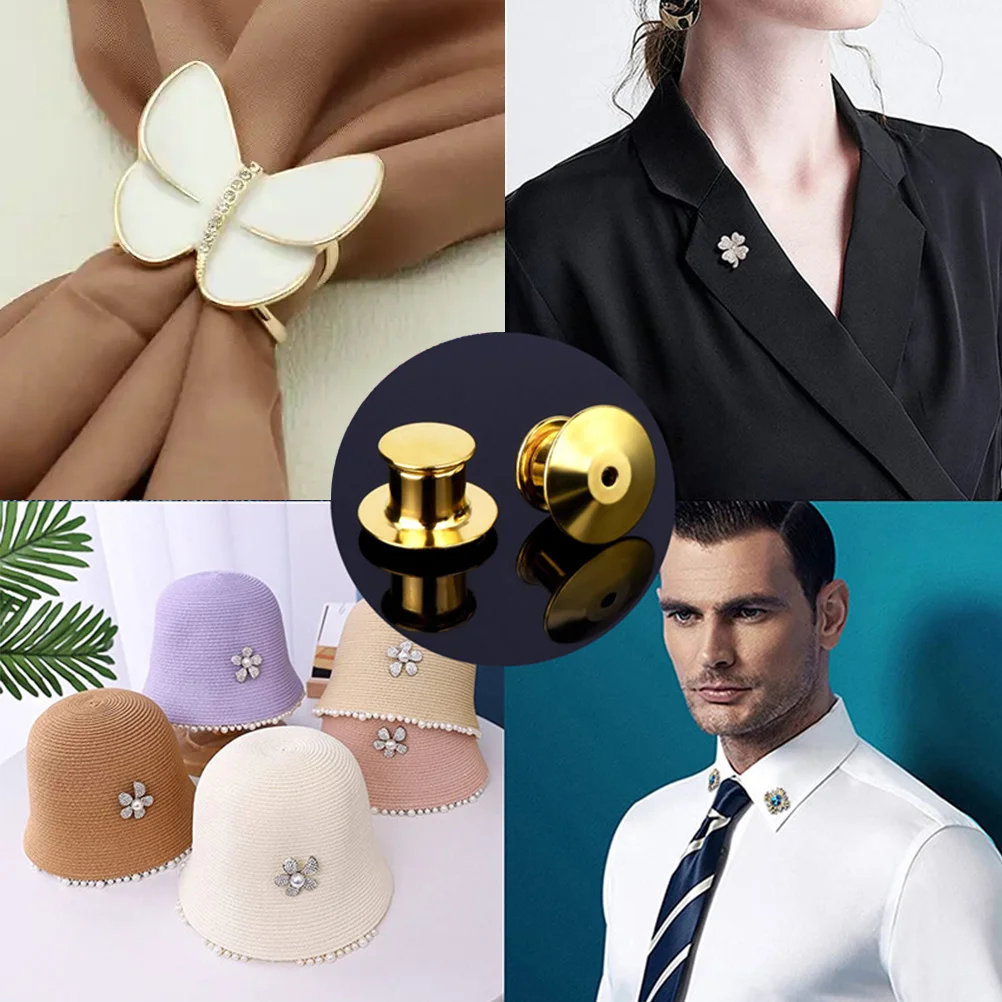 

84pcs Metal Pin Backs Keepers Replacement Flat Round Rubber Clasps For Brooch Lapel Pin Badge Jewelry Craft Diy Multipurpose