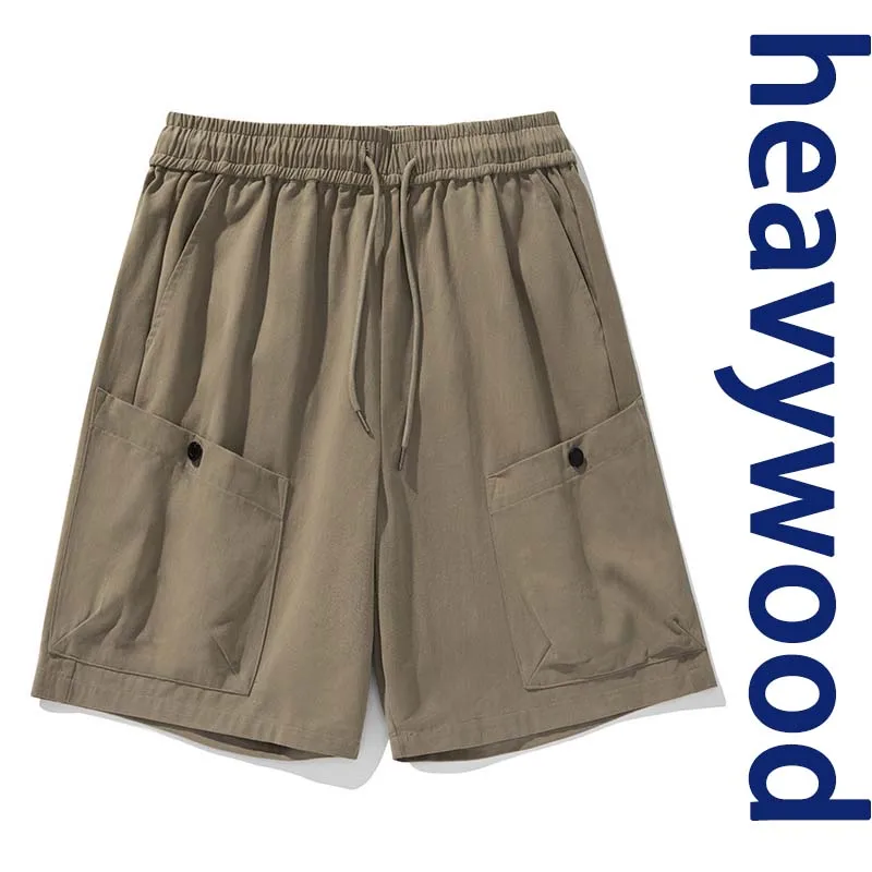 

Men's Summer Multi-pocket Thin Ice Silk Dry Casual Loose Workwear Orts Five-Quarter Length Sports Multi-ket Mid-Pants