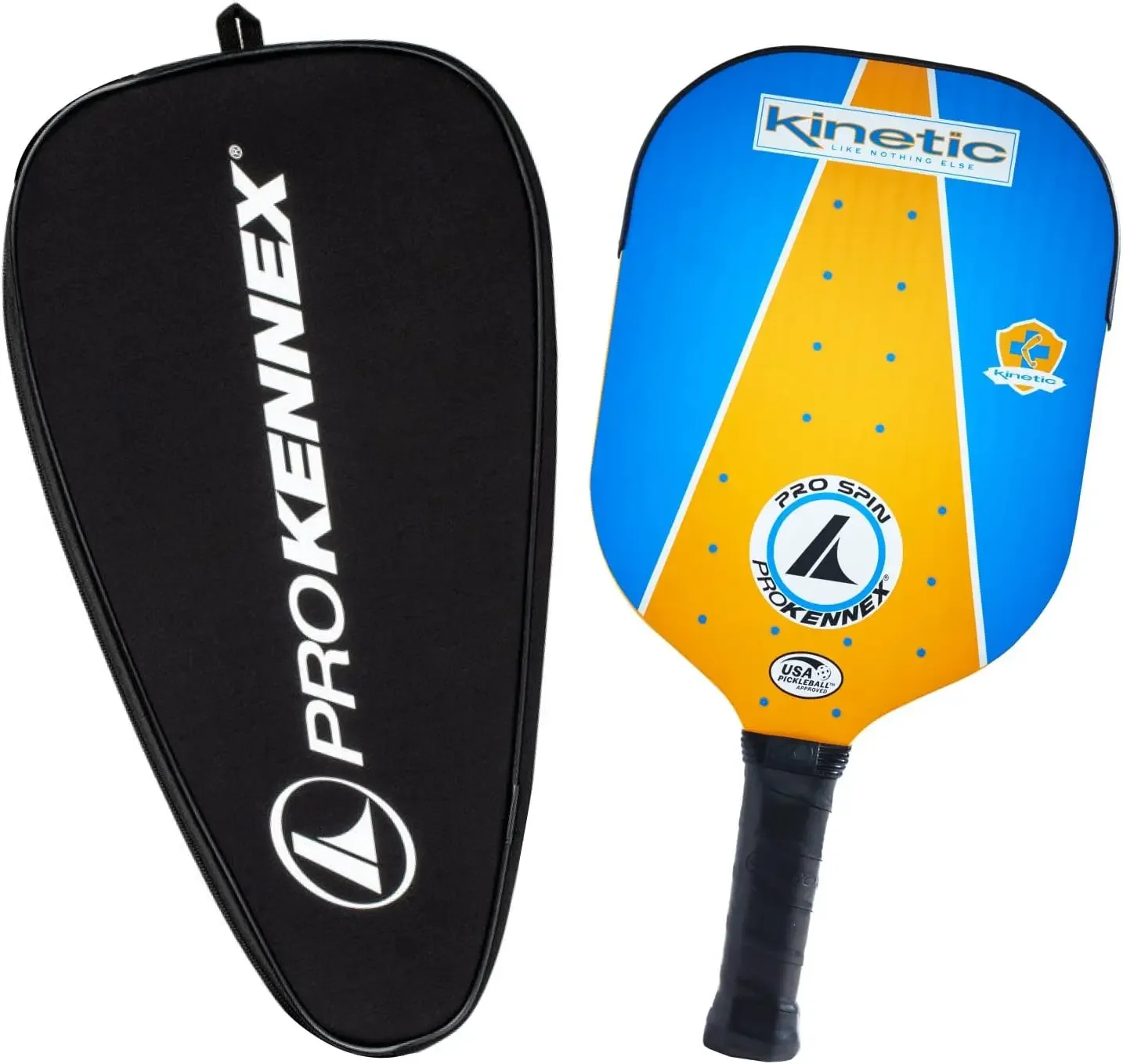 Model with Paddle Cover - Pickleball Paddle with Graphite Inlay and Textured Surface - Comfort Pro Grip - USAPA A