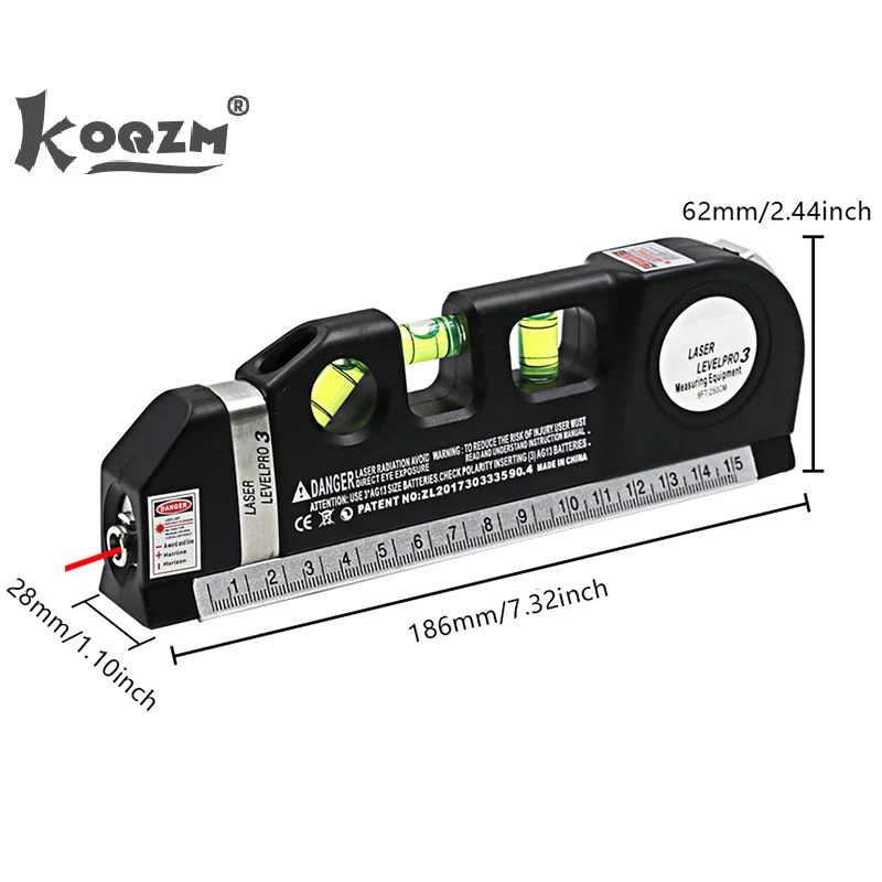 휴대용 레이저 줄자, 4 in 1 레이저 레벨, 적외선 측정 도구, 소형 레벨