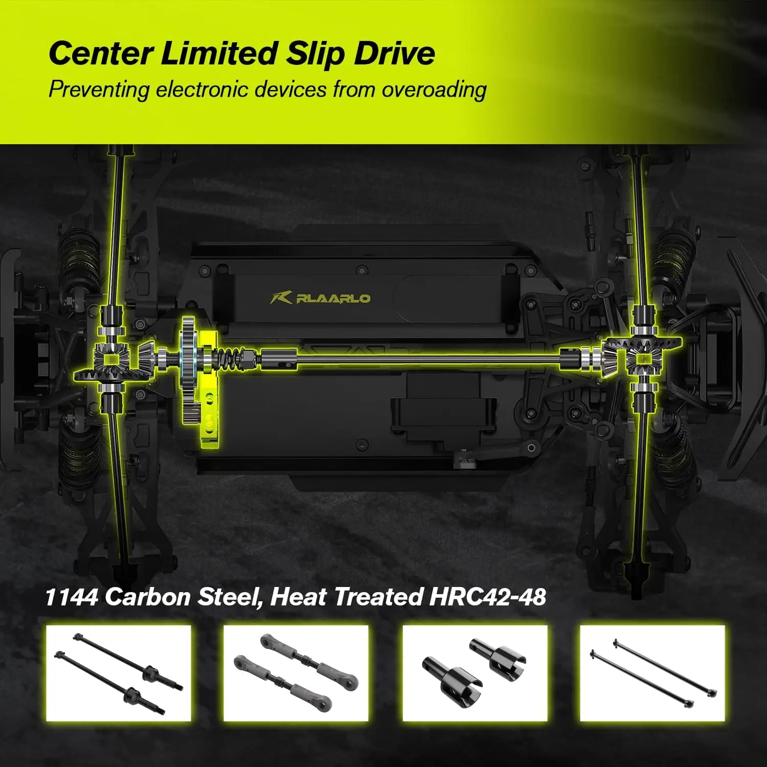 114 Brushls Fas Mobil RC untuk Dewasa, Kecepatan Maksimum 60+ PH RC ru, Mobil Kontrol Jarak Jauh Semua Medan Hobi Off-Road Reoe