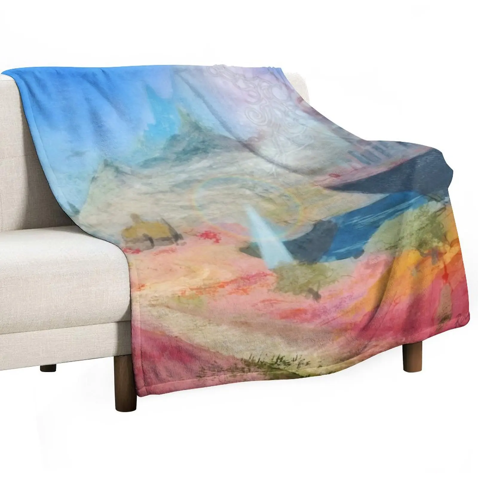 Il Mheg, the Faerie Kingdom Throw Blanket Decorative Beds Winter beds Blankets