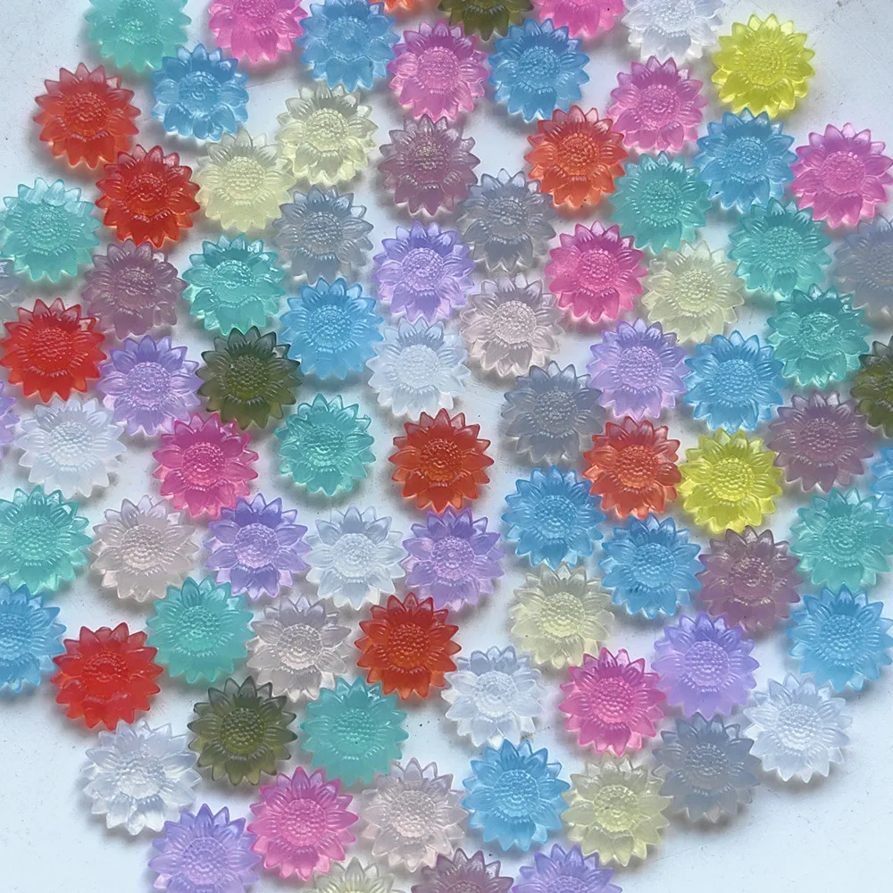 100 stks Doorschijnende Zonnebloem Zegellak Kralen DIY Envelop Brief Huwelijksuitnodiging Scrapbooking Knipperende Afdichting Stempel