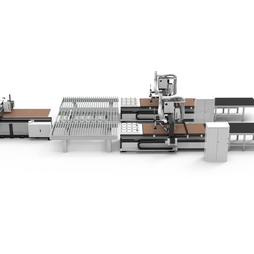 

1 To 2 Intelligent Production Line Automatic Labeling System for Wood Furniture Manufacturing