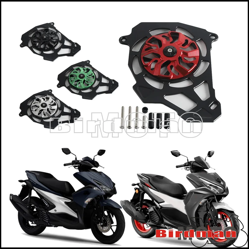 New Aluminum Motorcycle Radiator Guard Router Fan Engine Cooling Rotating Protector For Yamaha NVX155 AEROX155  NVX155  2016-23