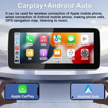 Pro Mercedes Benz třídy C C180 C200 C300 W205 NTG5.0 2015-2018 autorádio s bezdrátovým Carplay a Android stereo displejem 8 nejlepší prodej dotykové video pro Mercedes Benz C200 - №2