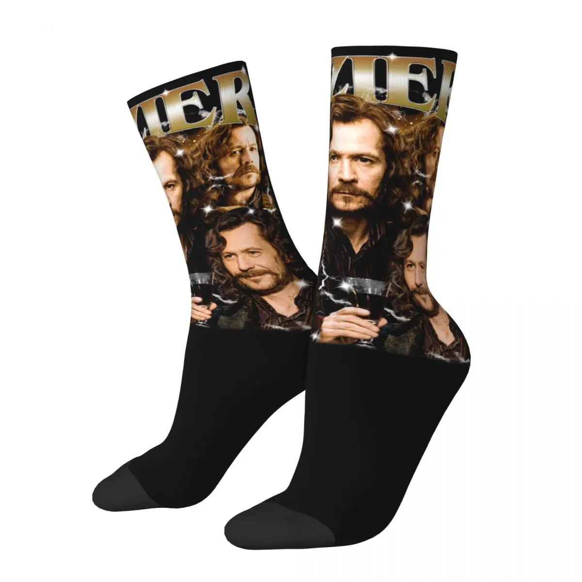 Crazy Men's Socks Hozier Meme Bootleg Accessories Comfortable Hozier Homage HP Fan Gift Sport Socks Spring Autumn Winter