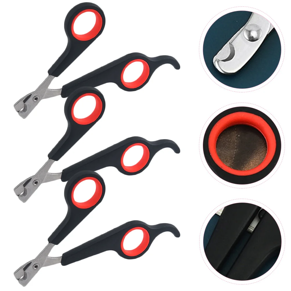 

3pcs Stainless Steel Pet Nail Clippers Ergonomic Anti-Cut Cat Dog Grooming Trimmer Durable Clipper For Small Medium Large
