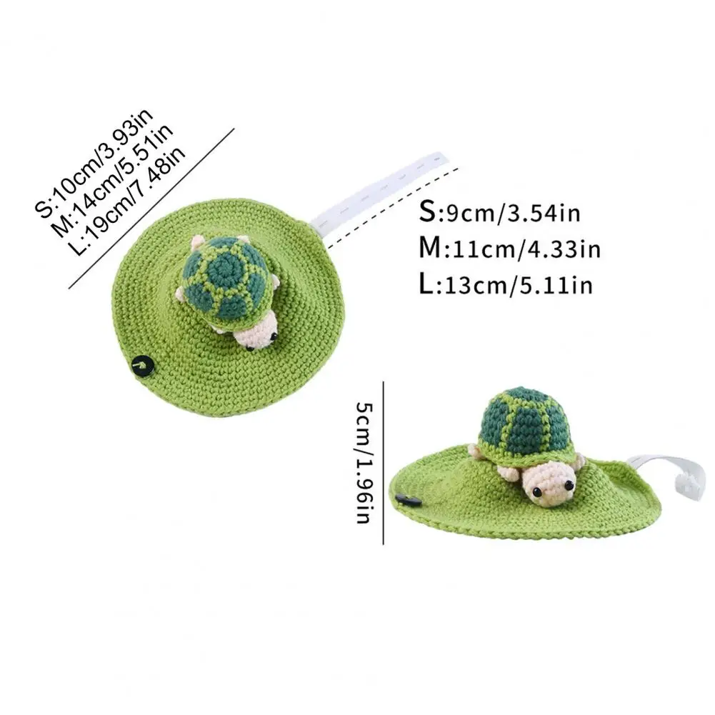 Turtle Costume for Pets Knitted Turtle Sweater Warm Pet Tortoise Outfit Elastic Strap Winter Costume Cosplay Party Photo Shoot