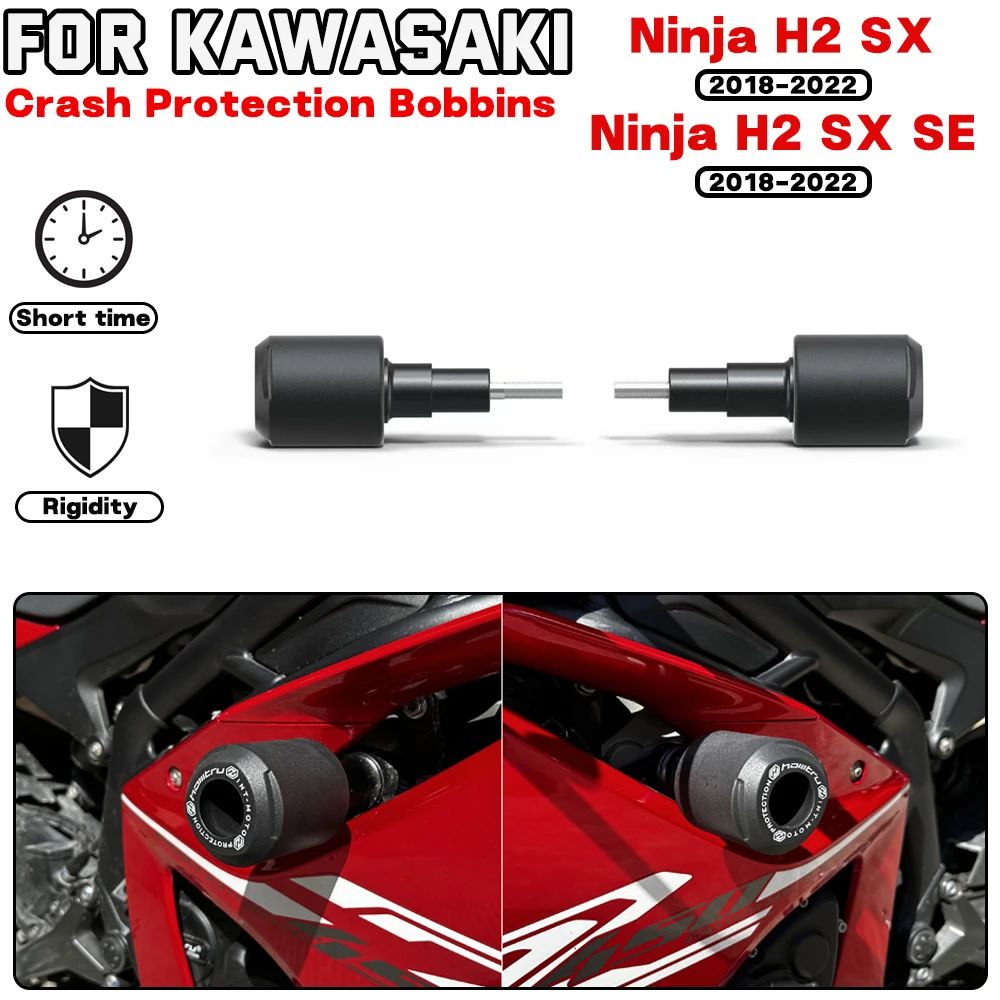 

For KAWASAKI Ninja H2 SX / H2 SX SE 2018-2023 Motorcycle Frame Crash Protection Sliders Falling Protector Engine Protect Kit