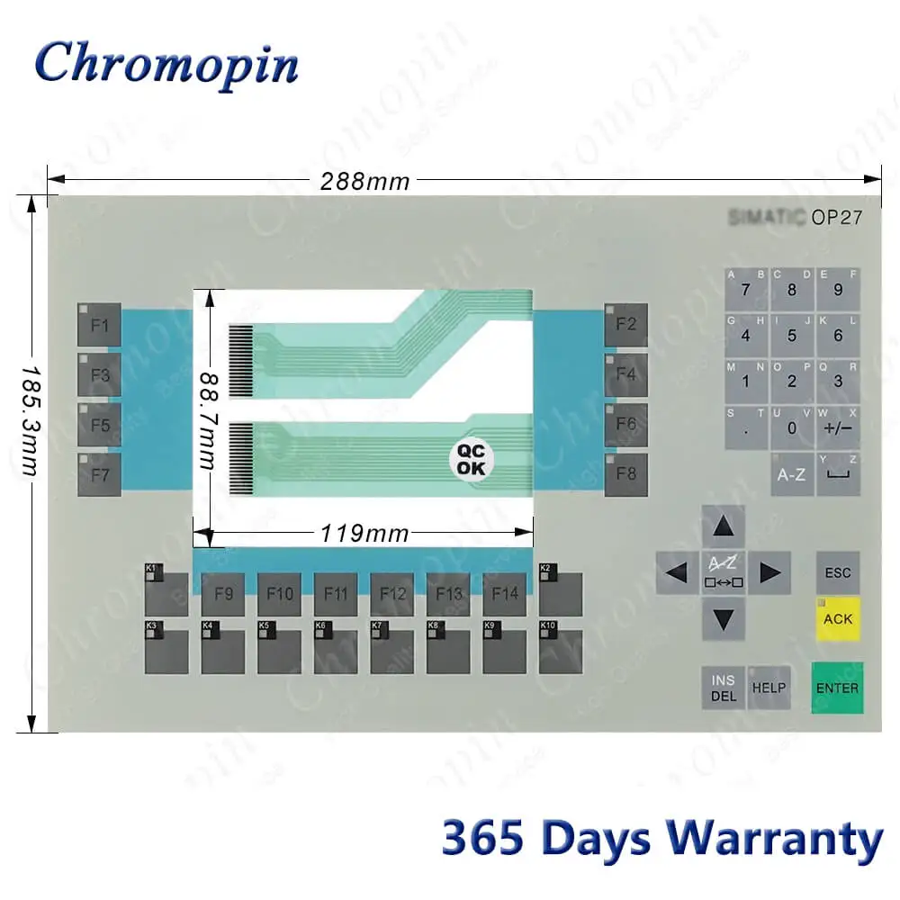6AV3 627-7JK00-0AX0 6AV3 627-5AB00-0AC0 Membrane Keypad Keyboard for 6AV3627-7JK00-0AX0 6AV3627-5AB00-0AC0 OP27 Membrane Switch