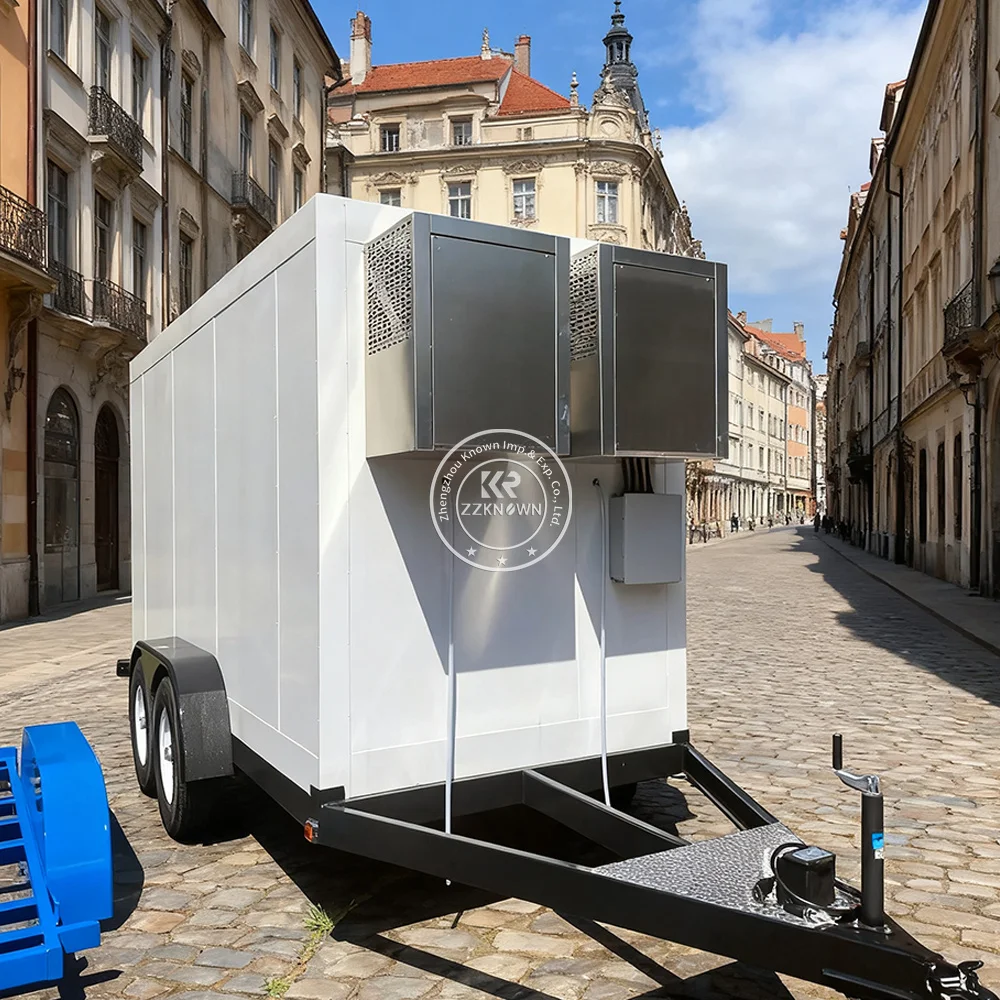 Food Grade Reefer Truck Trailer Cold Room Food Storage Cold Freezer Refrigerated Truck Trailer for Frozen Food