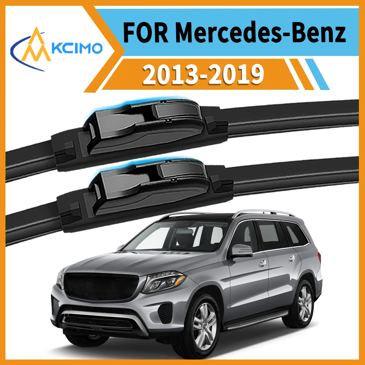 

Ultimate 2 Front Wiper Blades for Mercedes-Benz GLS X166 2013-2019 Ensures Clear Vision & Safe Driving in Rain Snow or Sun