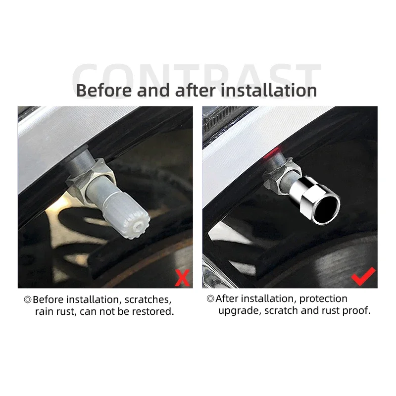 4 قطعة السيارات المعدنية عجلة الاطارات صمام قبعات الجذعية الحال بالنسبة لنيسان X-trail قاشقاي ملاحظة جوك سنترا باترول نافارا ميكرا اكسسوارات السيارات #3