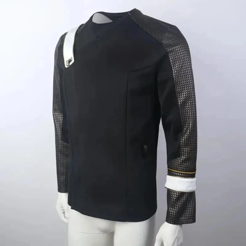 

For Strange Worlds Captain Pike MM Black Jacket SNW Starfleet Uniform Shirts Cosplay Costume FD1;6