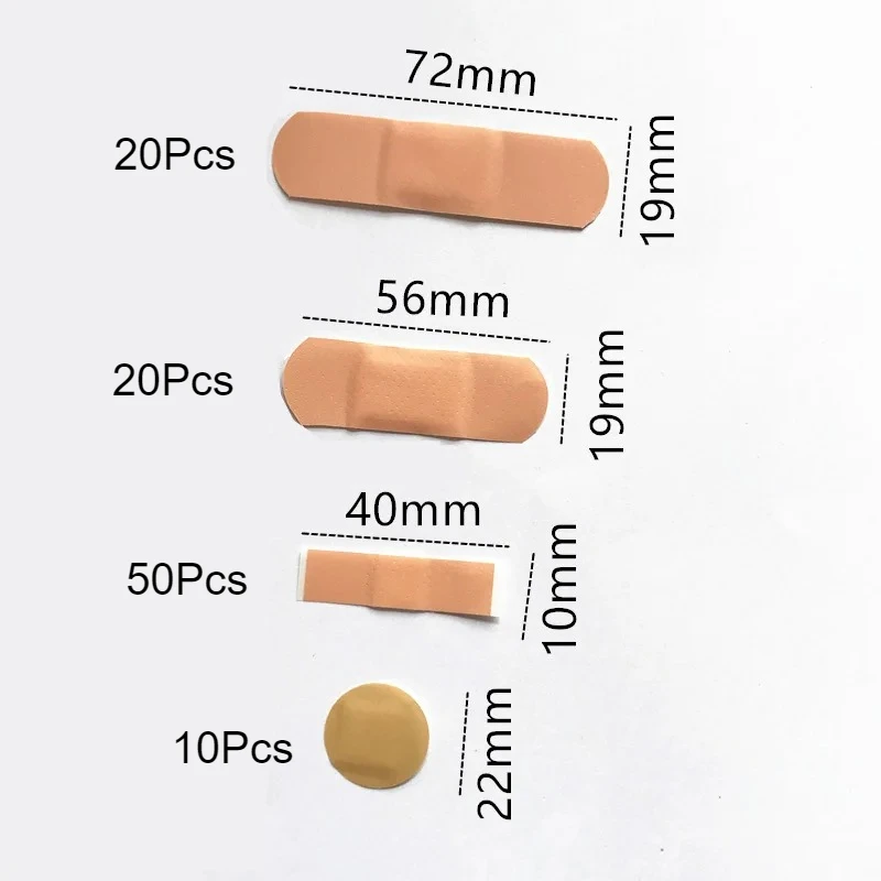 

100pcs/lot Breathable Band Aid Waterproof Adhesive Bandages First Aid Wound Dressing Patch Tape Plaster Emergency Kits