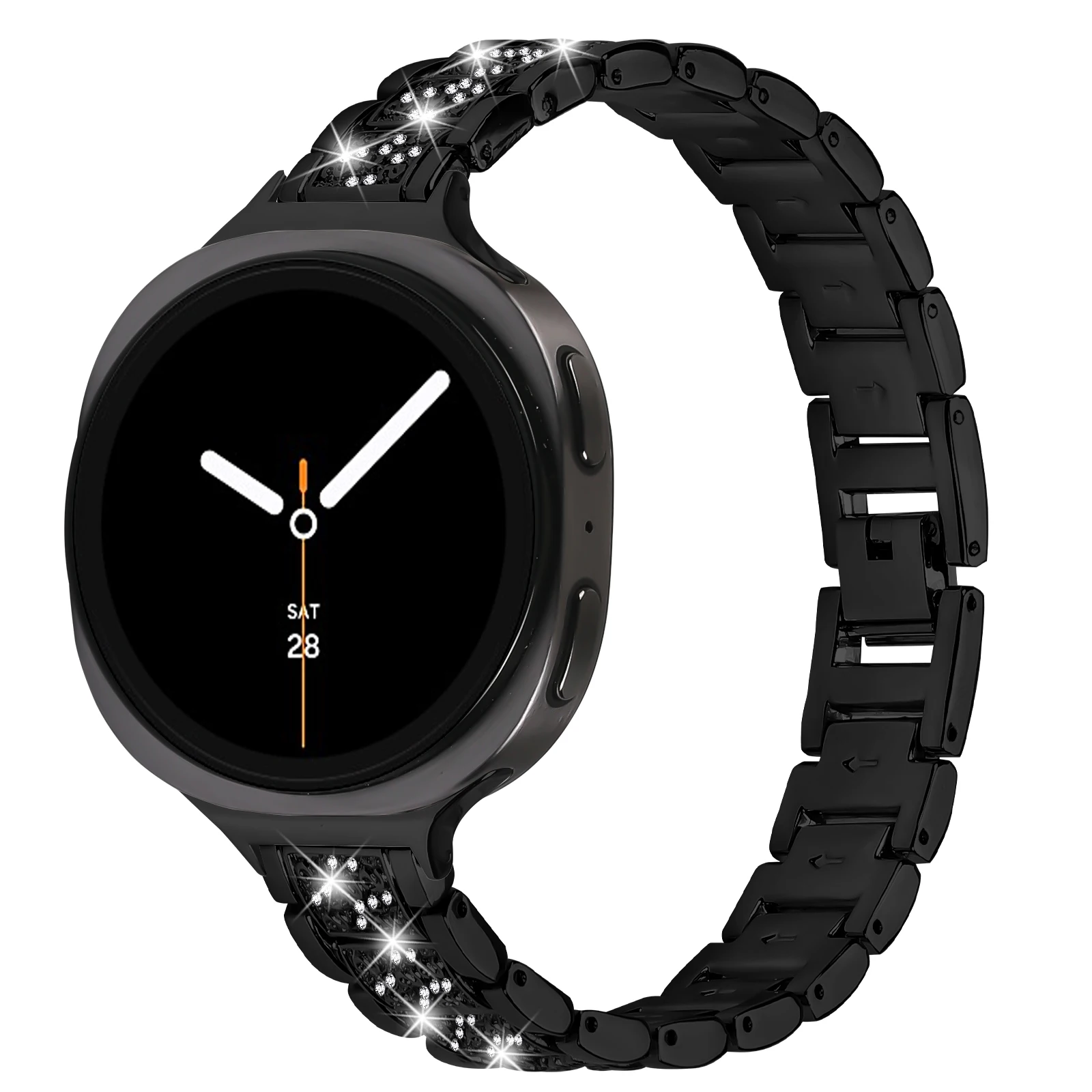 Diamond Watch Band For Samsung Galaxy Watch 9 8 44mm 40mm Metal Strap Replacement Bracelet For Galaxy Watch 8 Classic 46mm Bands
