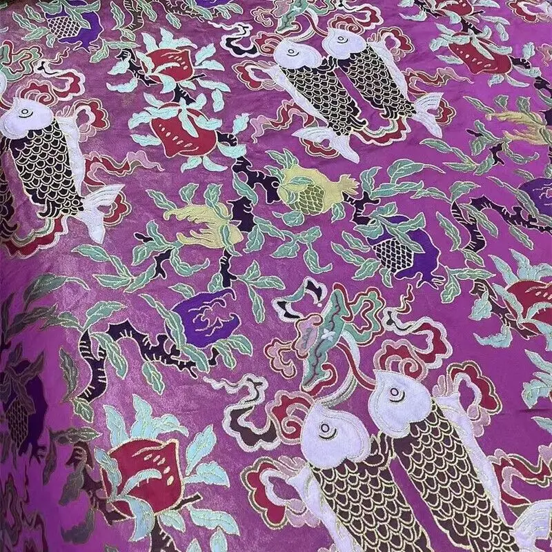 New Chinese Style Top Cheongsam Clothes Silk Fabric