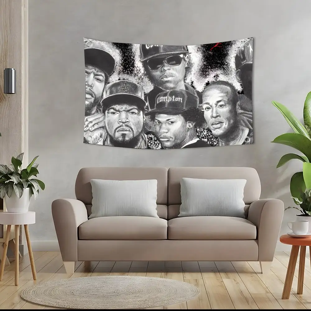 Ice C-Cube Rapper Singer Flags Custom Camping Outdoor Garden Room Decor Backdrops Wall Art Family Gifts