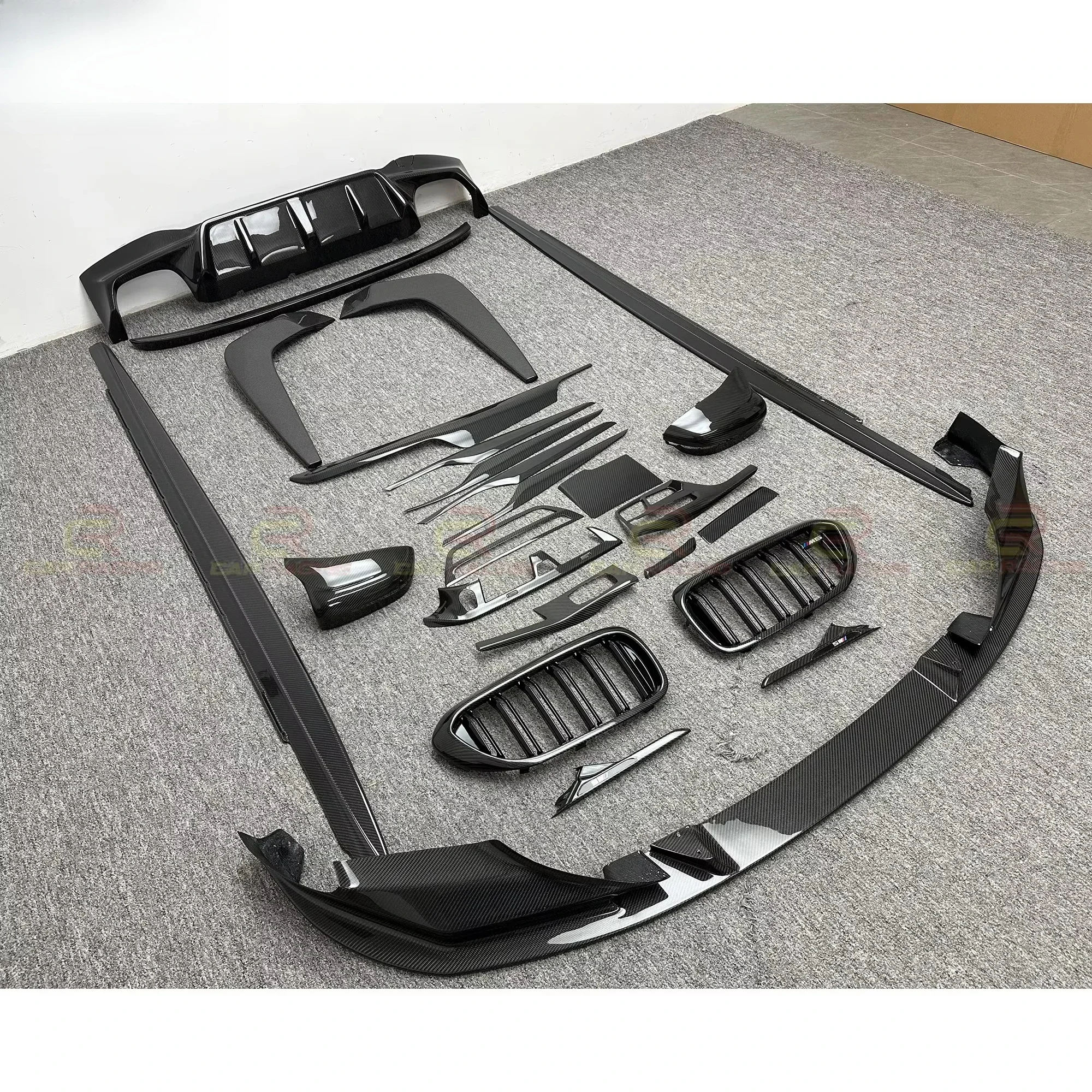 Dry Carbon Fiber Car Body Kits for 5 Series F90 M5 Front Diffuser Rear Spoiler Side Skirt Carbon Interiors Parts Accessories