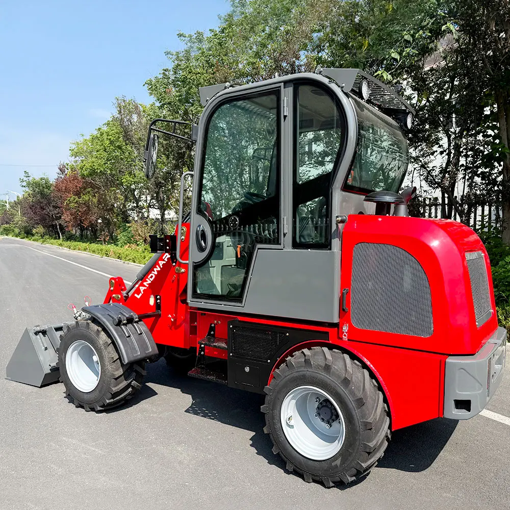 Free Shipping Wheel Loader W810 Compact Diesel Loader EPA CE Yunnei Engine Mini Front Loader with Attachments 1 ton Mini Loader