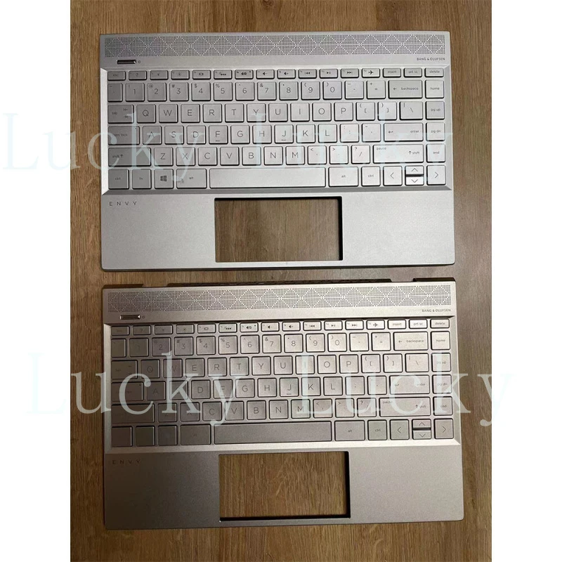 

Корпус (C-Shell) с подставкой для рук и клавиатурой для HP ENVY 13 13-AH TPN-W136, серебристый/золотистый